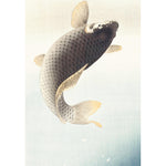 Jumping Carp by Ohara Koson